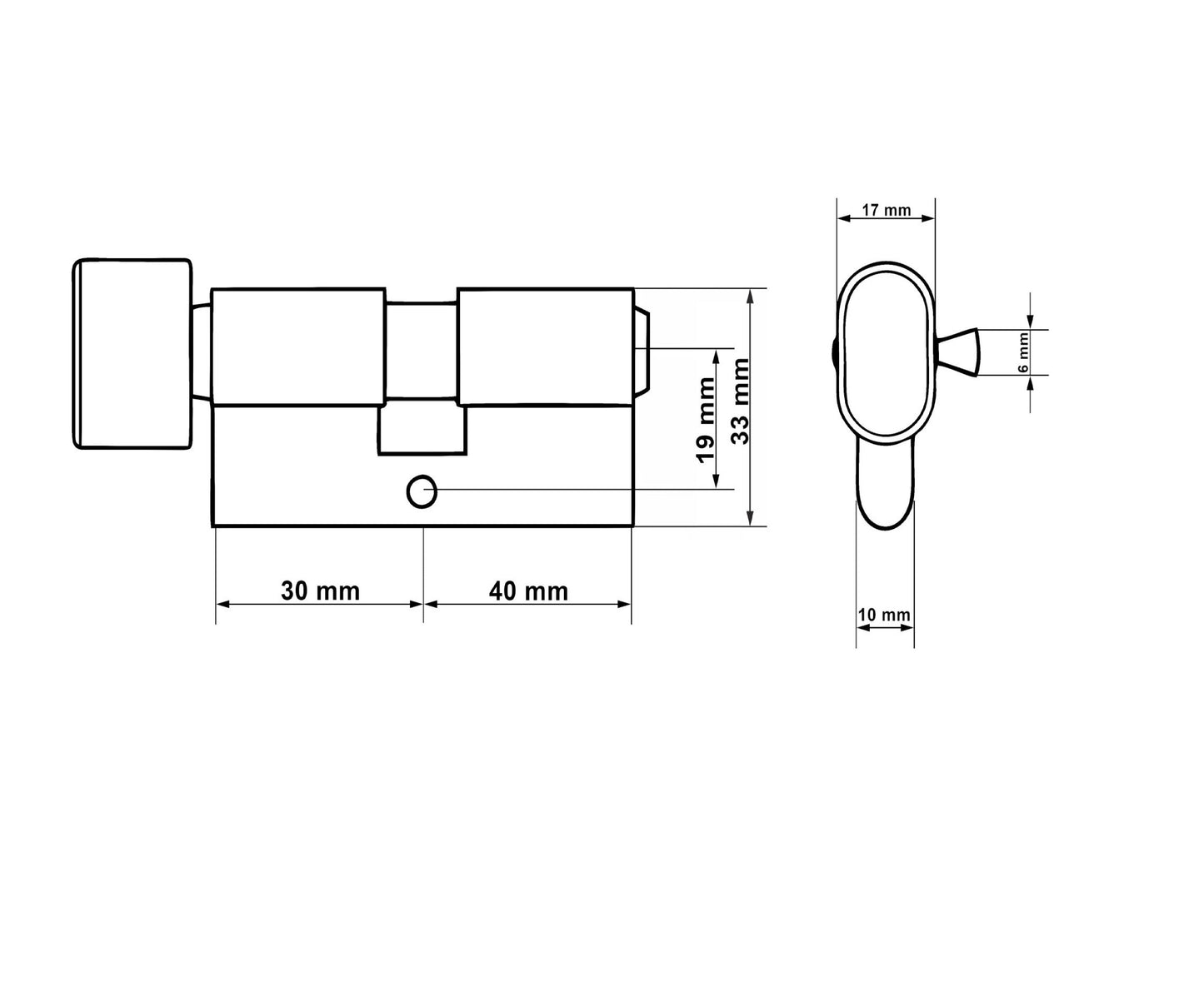 Butuc aluminiu, 30g/40, Keltin K02640
