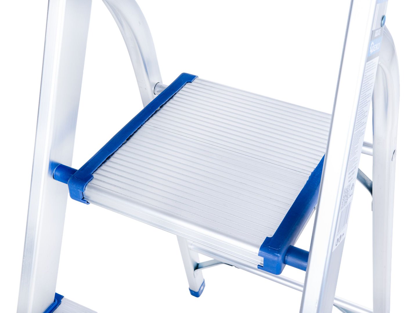 Scara pliabila din aluminiu cu 5 trepte, inaltime de lucru 3 m, capacitate maxima 150 kg, Geko G02417