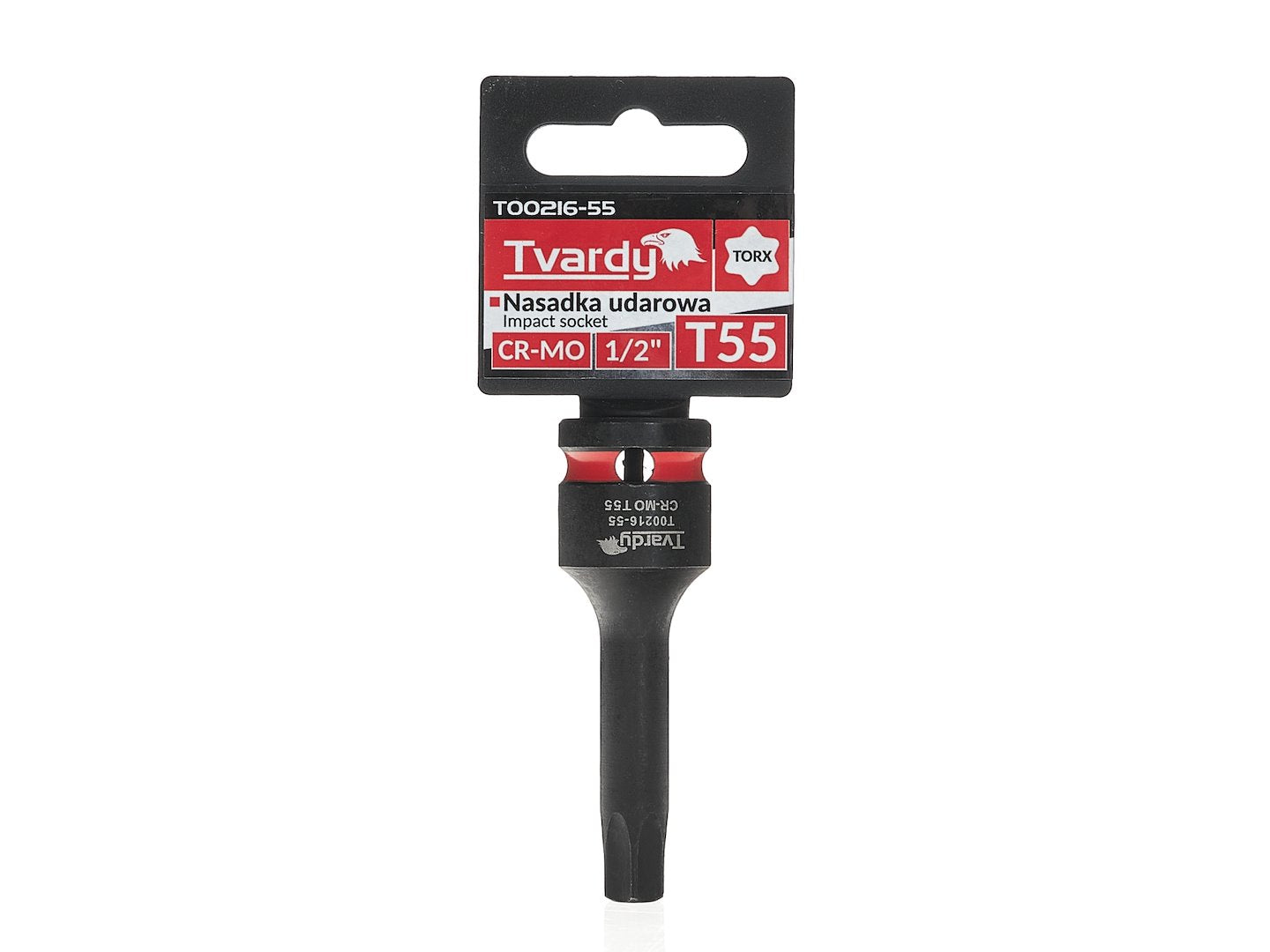 Cheie tubulara de impact TORX 1 / 2", T55, Cr-Mo, Tvardy T00216-55