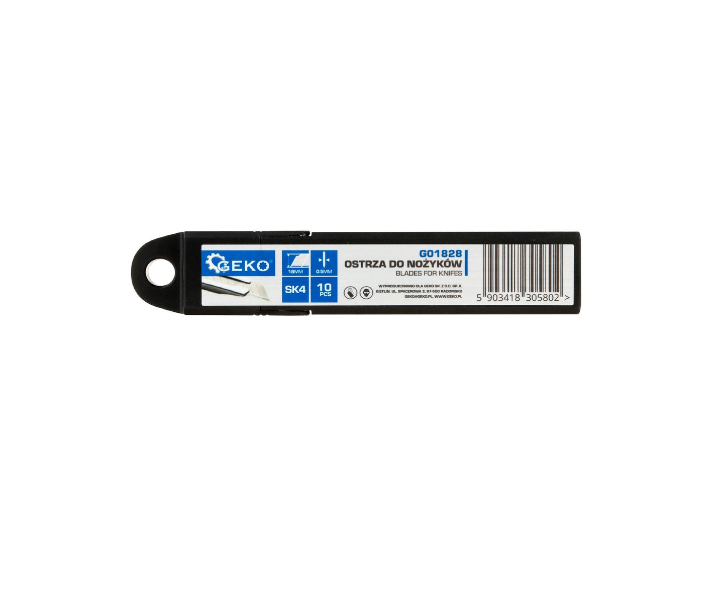 Set lame pentru cutter 100x18x0.5mm SK4, 10 bucati, Geko G01828