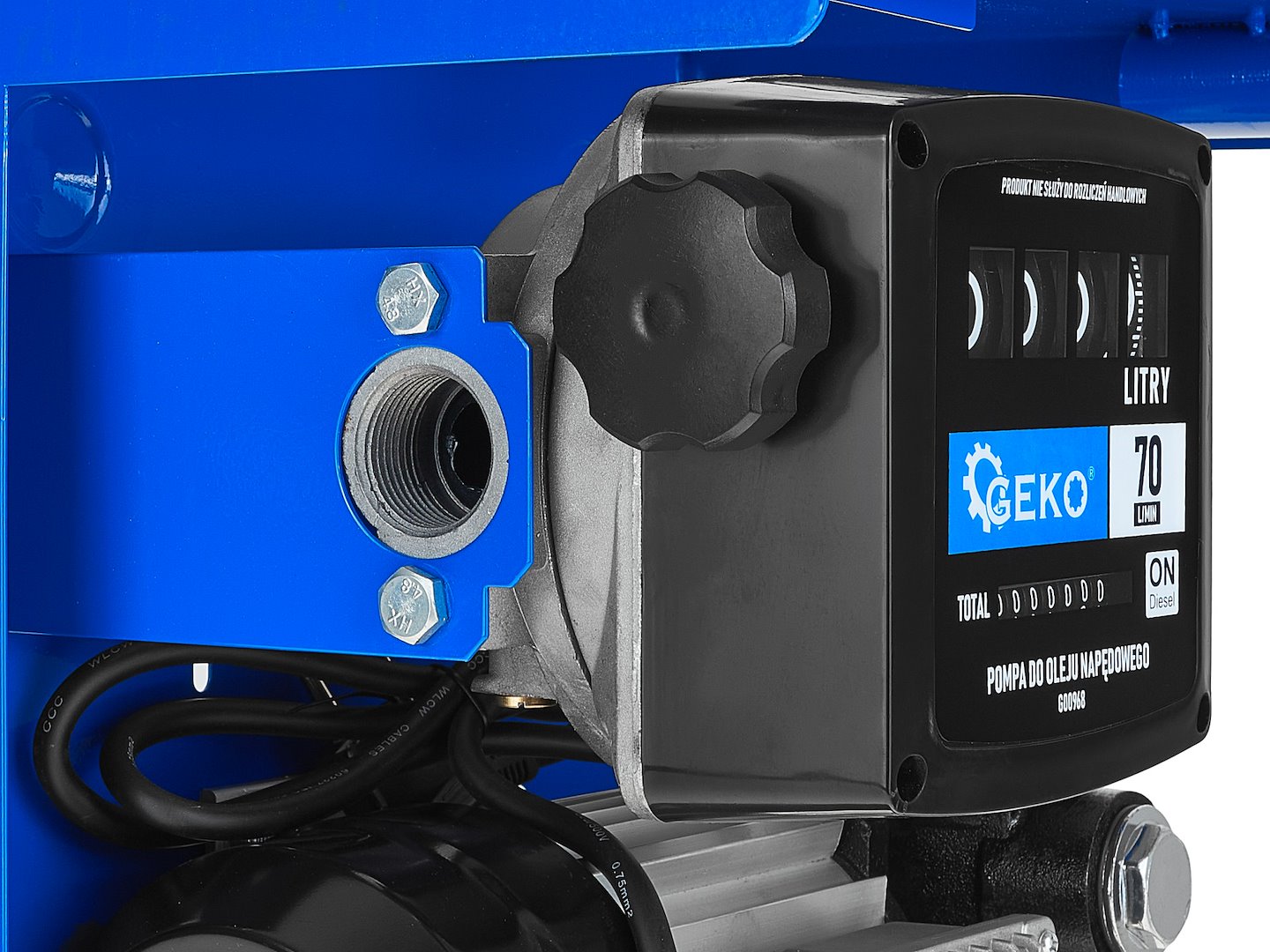 Pompa CPN pentru transfer motorina cu contor, 70 l / min, 900 W, Geko G00968