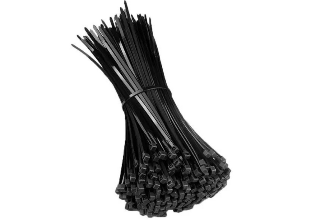Set 100 legaturi de cablu, 2.5 x 200 mm, negru, Lean 20057