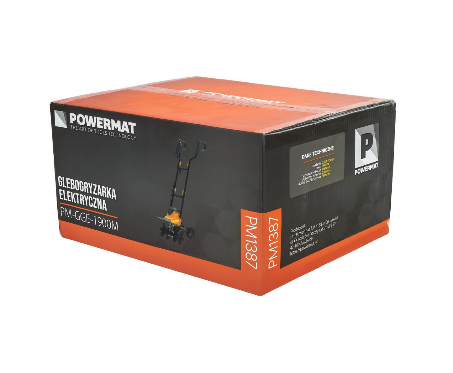 Motocultor electric PM-GGE-1900M, 1900 W, Powermat PM1387