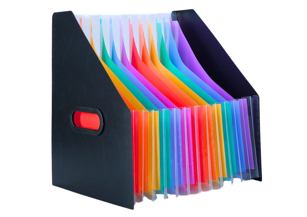 Organizator de documente A4, multicolor, 32.5 x 25.5 cm, Lean 20217