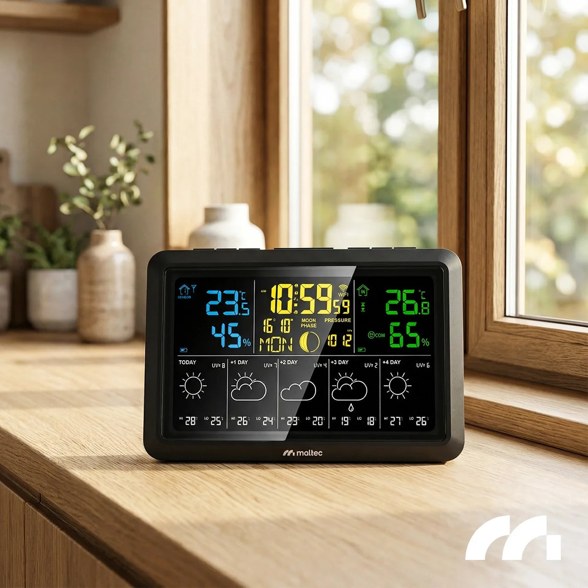 Statie meteo wireless Wi-Fi Daily5000M App, MalTec 114132