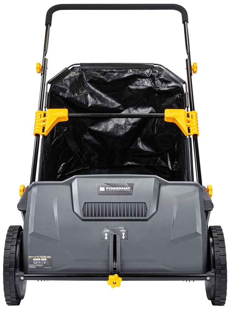 Colector manual de frunze PM-ZDL-530M, 0-40 mm, latime de lucru 530 mm, capacitate cos 100 l, Powermat PM1391