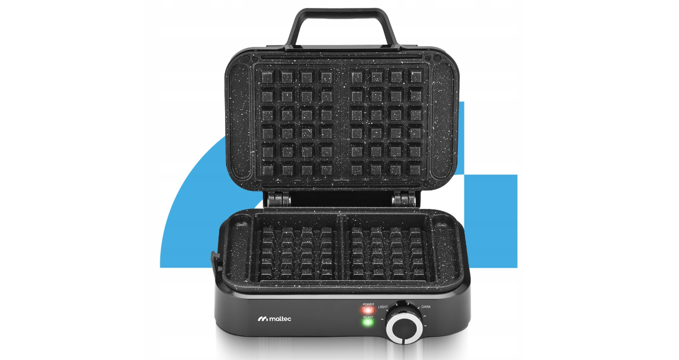 Aparat pentru gofre cu temperatura reglabila, 2000 W, MalTec 114778