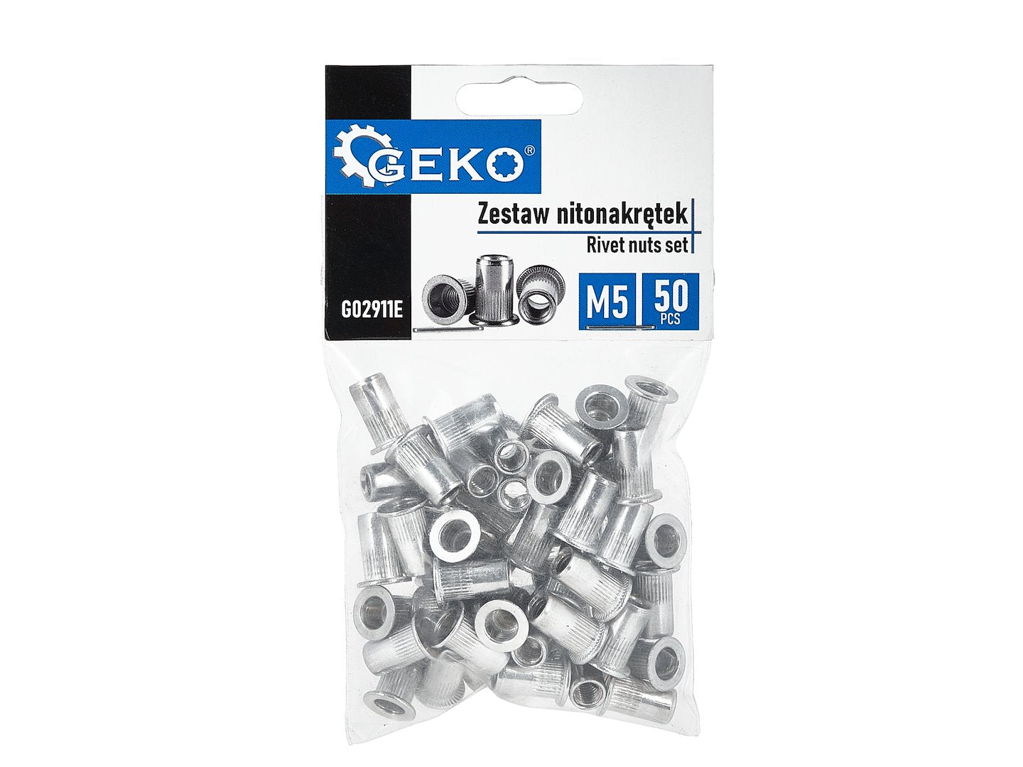 Set pop-nituri M5, 0.5-2.5, 50 bucati, Geko G02911E