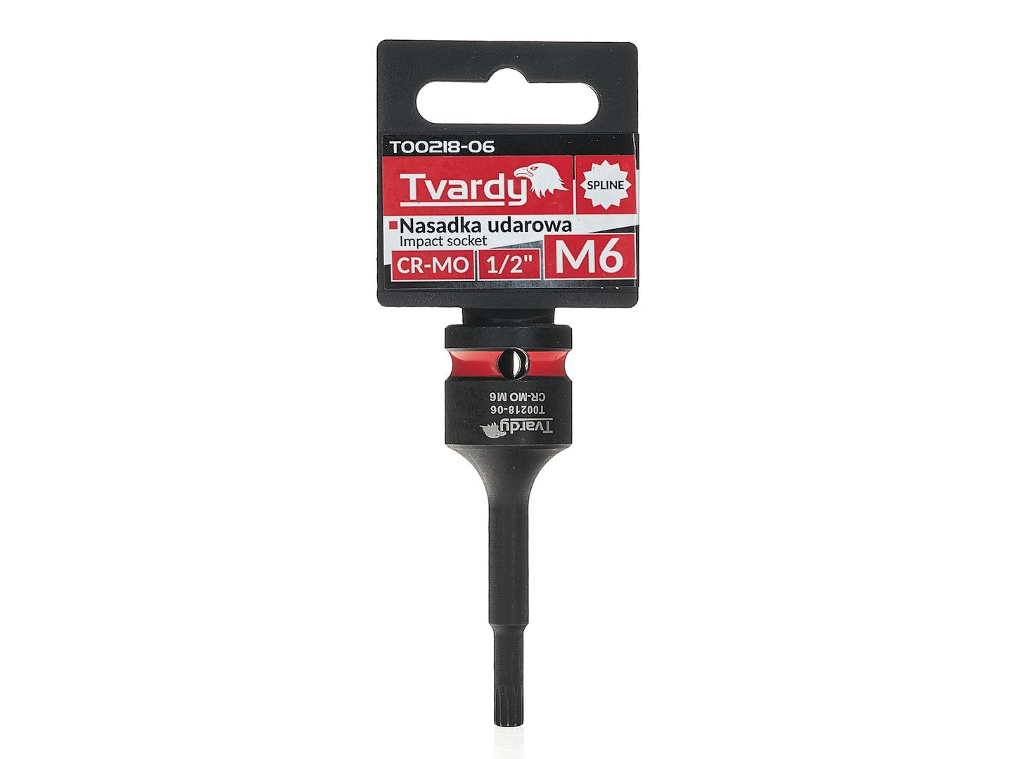 Cheie tubulara de impact SPLINE 1 / 2", M6, Cr-Mo, Tvardy T00218-06