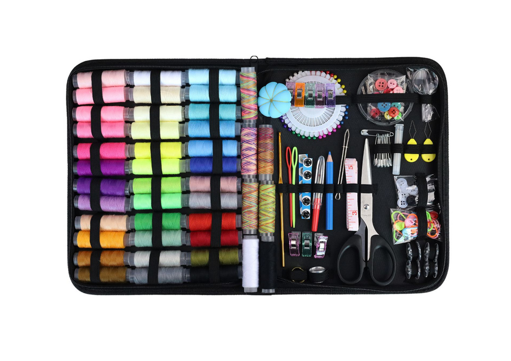 Set de cusut, multicolor, 26 x 20 x 4 cm, 228 piese, Lean 20748