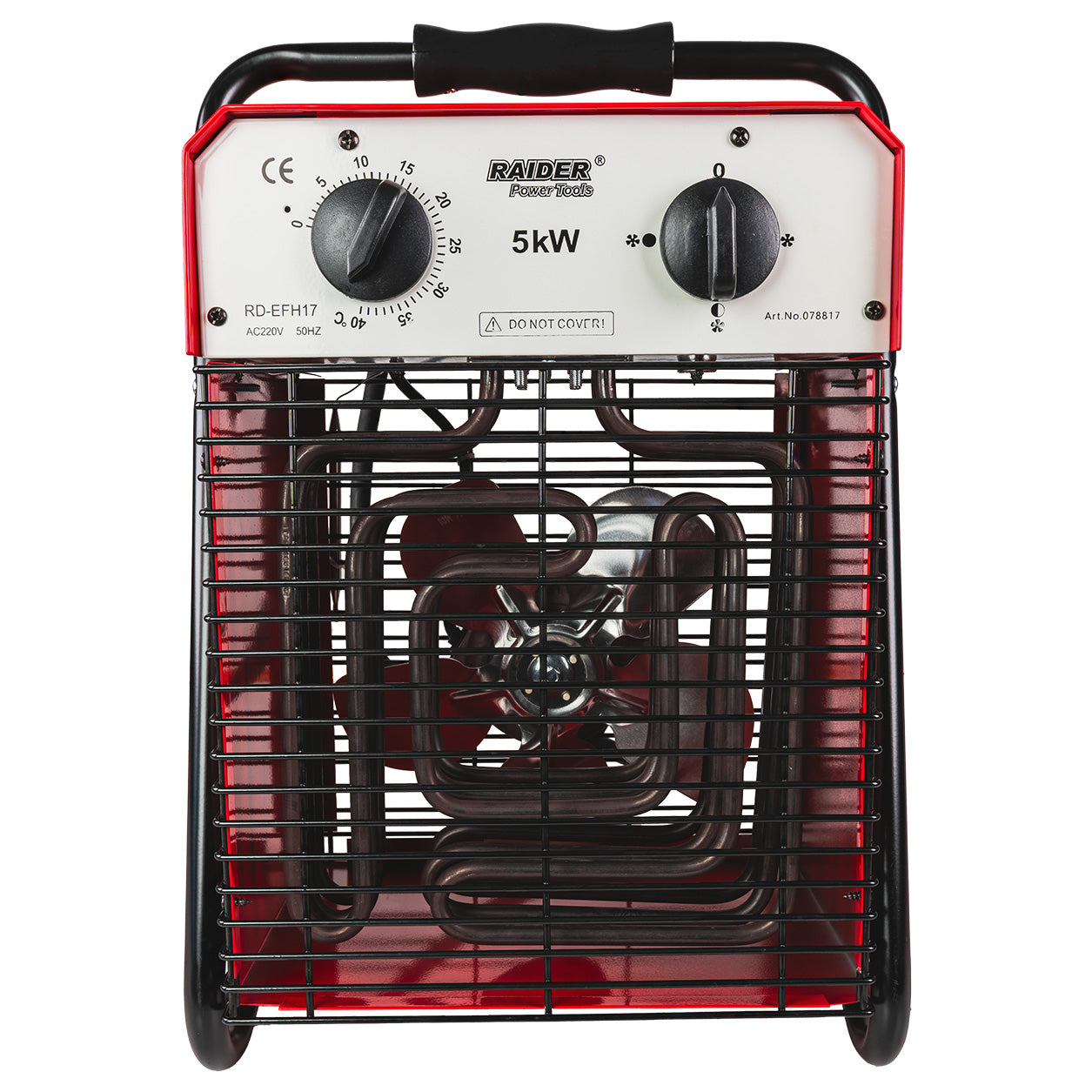 Aeroterma electrica industriala cu stand RD-EFH17, 5 kW, 230 V, Raider 078817