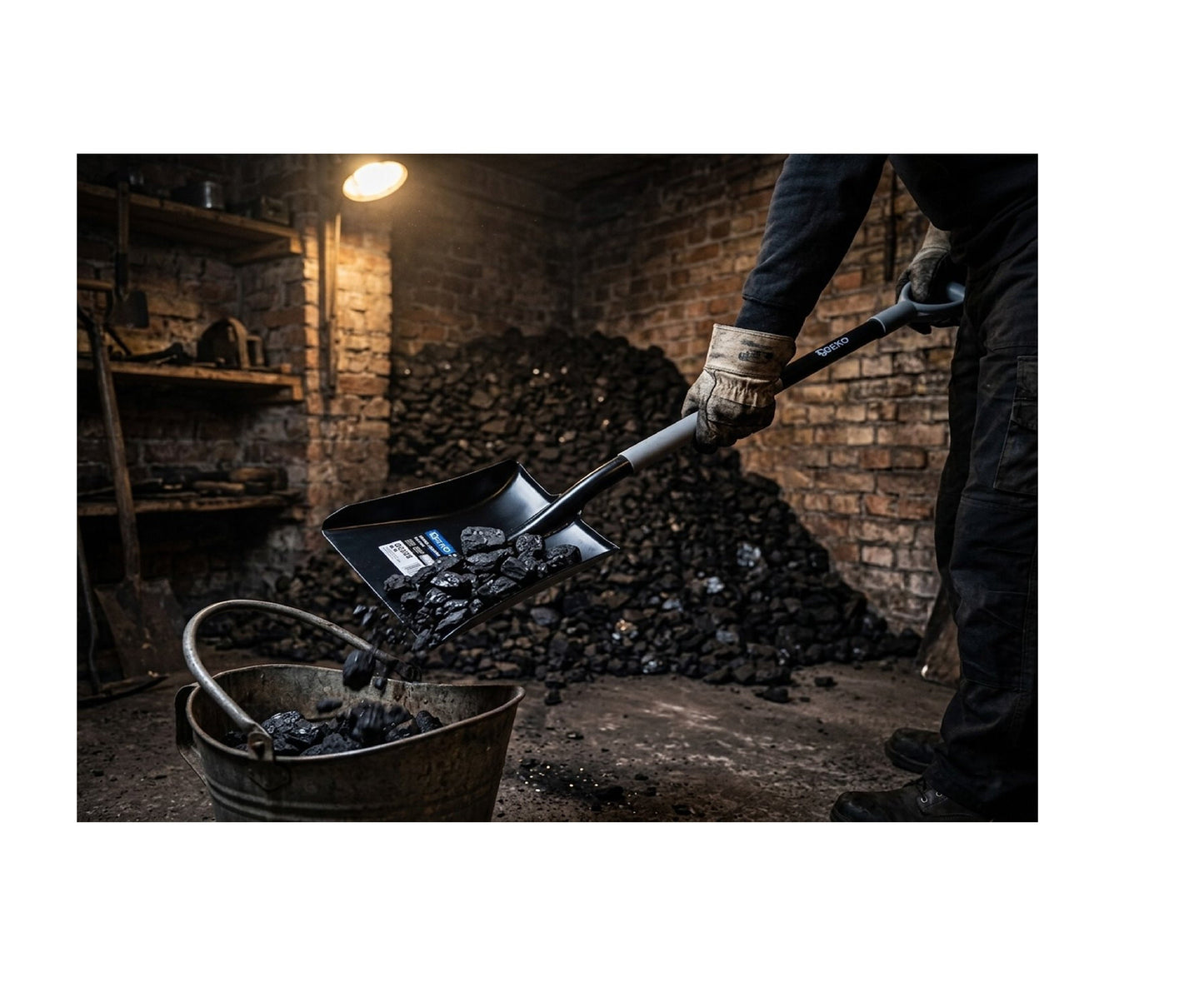 Lopata pentru carbuni Hard-Line, 120 cm, Geko G66548