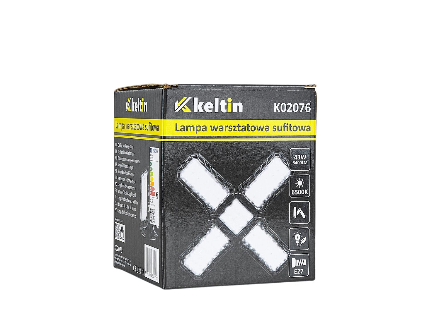 Lampa de atelier LED pliabila, E27, 43W, 3400LM, 6500K, Keltin K02076
