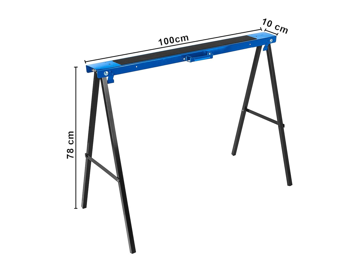 Set capre pliabile pentru atelier, 2 bucati, 100 x 10 x 78 cm, Geko G10878