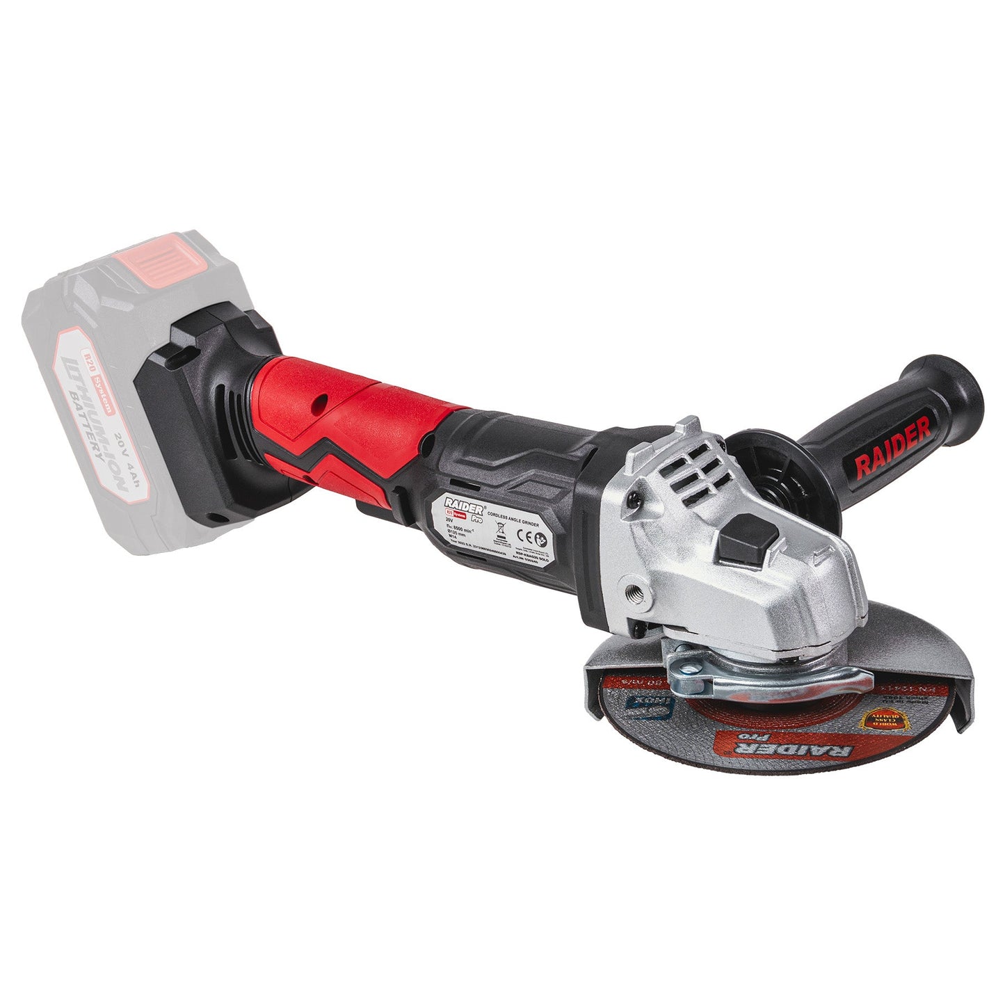 Polizor unghiular RDP-KBAG20 Solo (fara acumulator si incarcator), 125 mm, Raider 030240