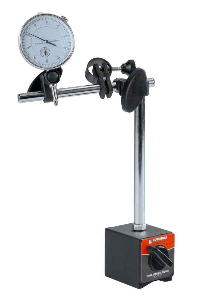 Set ceas comparator cu suport magnetic PM-CZ-10T, 0-10 mm, Powermat PM1521
