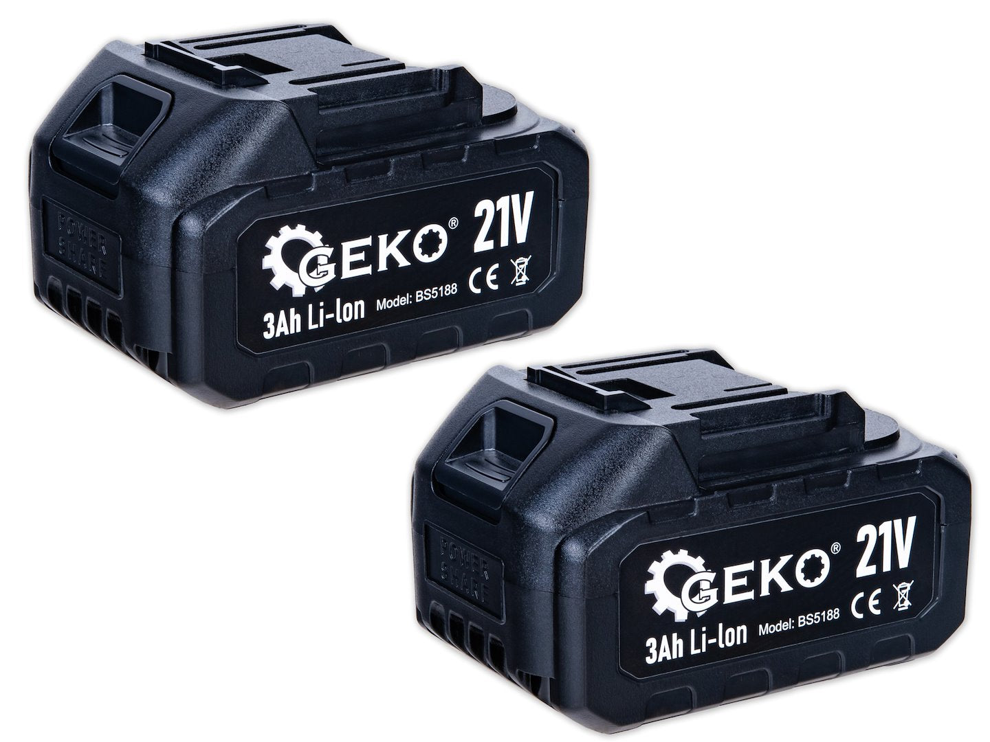 Cheie electrica de impact cu acumulator, 350 Nm, 2x3.0Ah 21V, Set XXL, Geko G80669