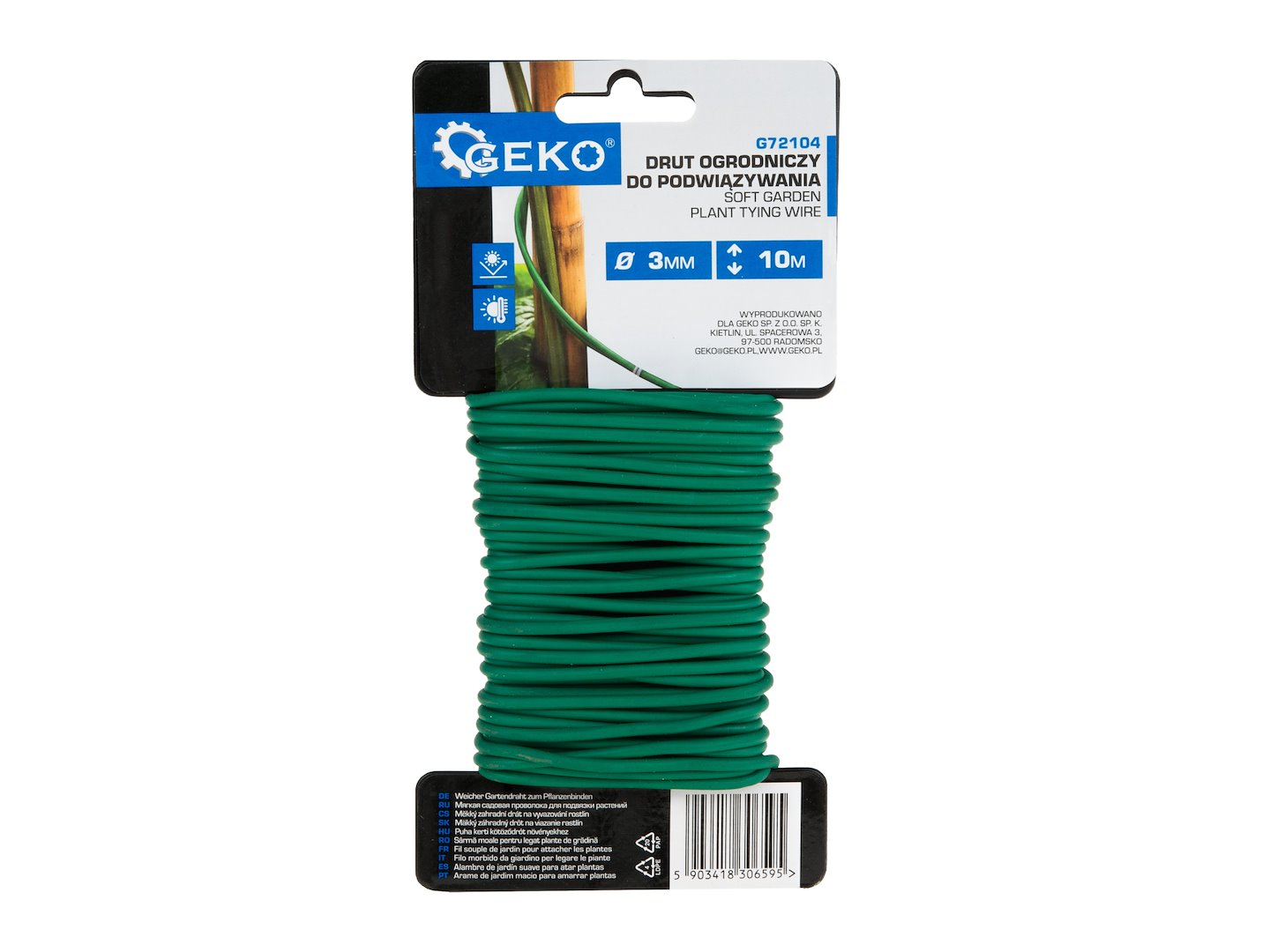 Sarma pentru legarea plantelor, 3mm x 10m, Geko G72104