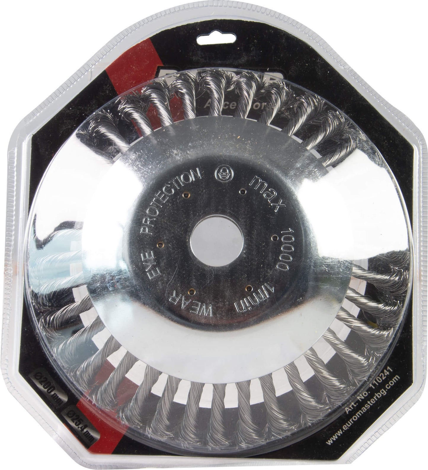 Perie de sarma pentru motocoasa, 200 x 25.4 mm, Raider 110241