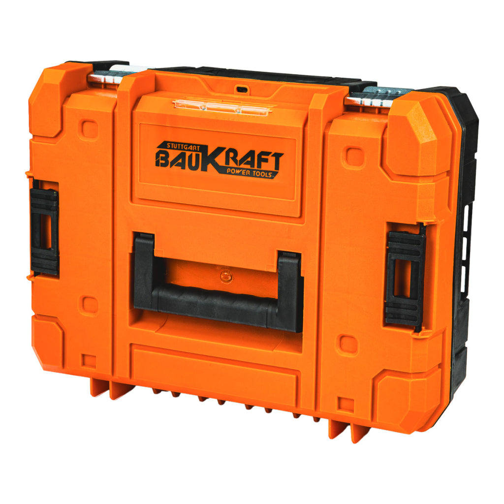 Set polizor, cheie, masina de gaurit cu acumulator BK-3-1, 18V 2x4Ah, Baukraft 030614