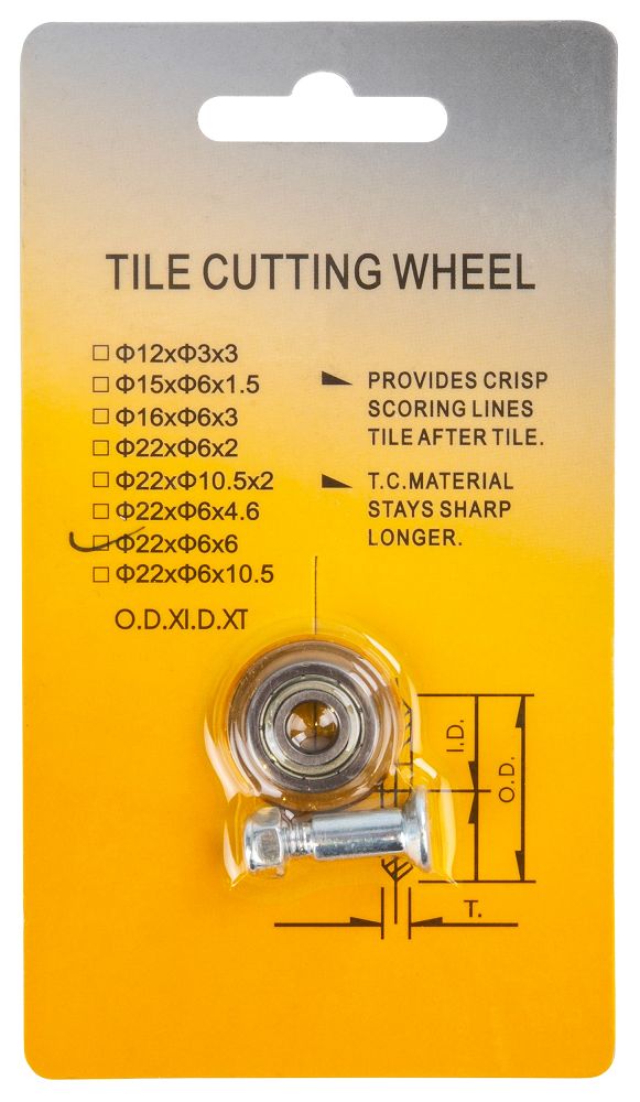 Lama pentru masina de taiat gresie si faianta, 22 mm, Red Technic RTPRDG0093/0117-OS