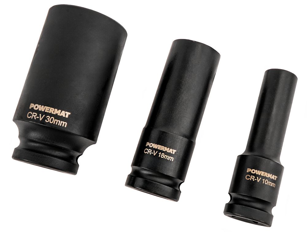 Set chei tubulare de impact PM-ZNU-1032T, 10-32 mm, 1 / 2", 15 bucati, Powermat PM1383