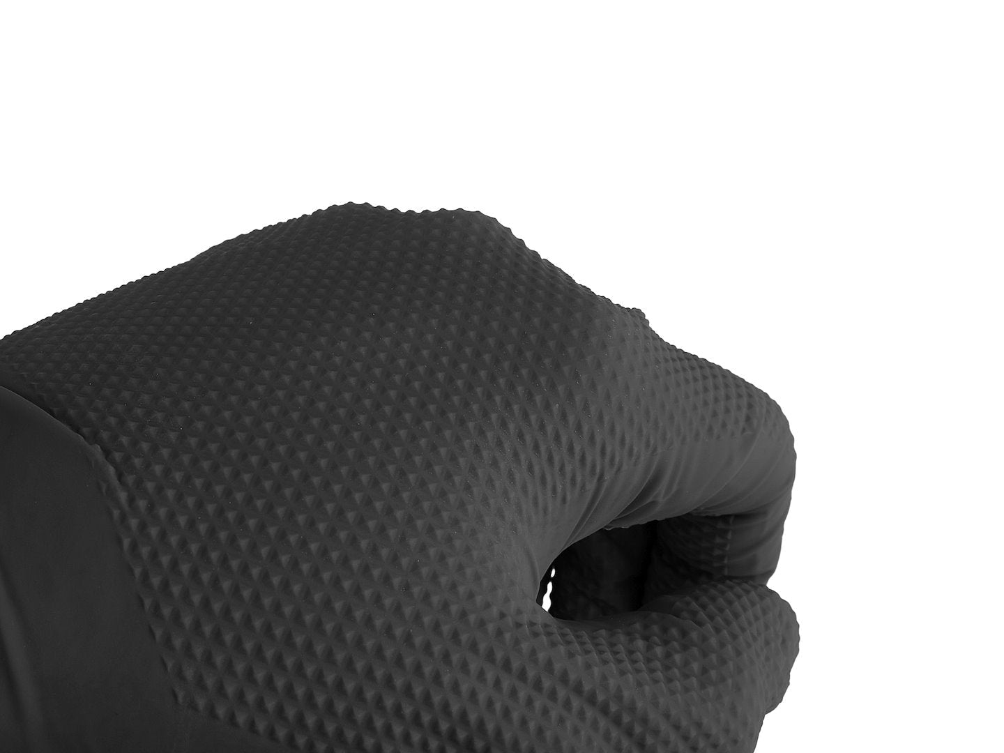 Manusi de protectie din nitril Solid Grip, marimea M, negru, 50 bucati, Geko G75200-M