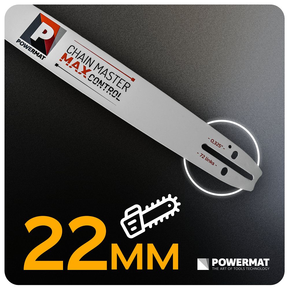 Lama ghidaj fierastrau cu 2 lanturi PM-PR-18.72.2M, Powermat PM1541