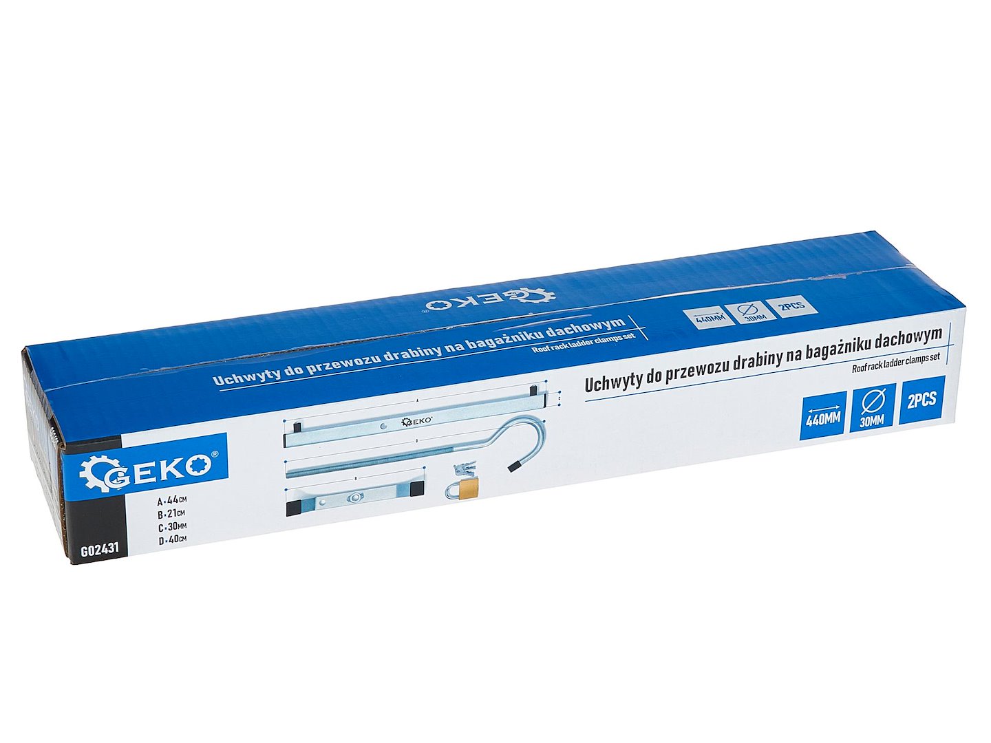 Set cleme de fixare pentru organizator portbagaj, Geko G02431