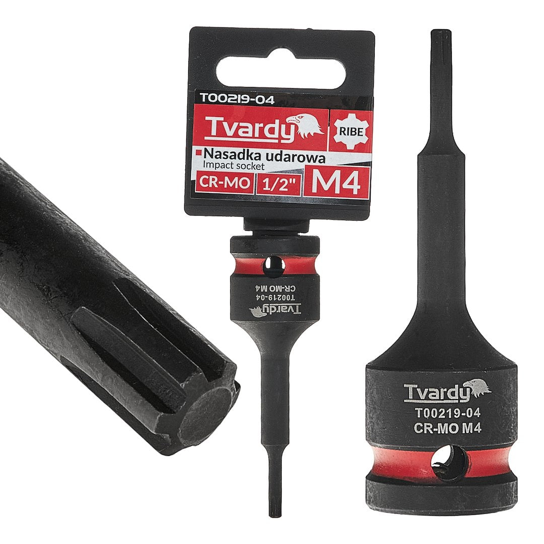 Cheie tubulara de impact RIBE 1 / 2", M4, Cr-Mo, Tvardy T00219-04