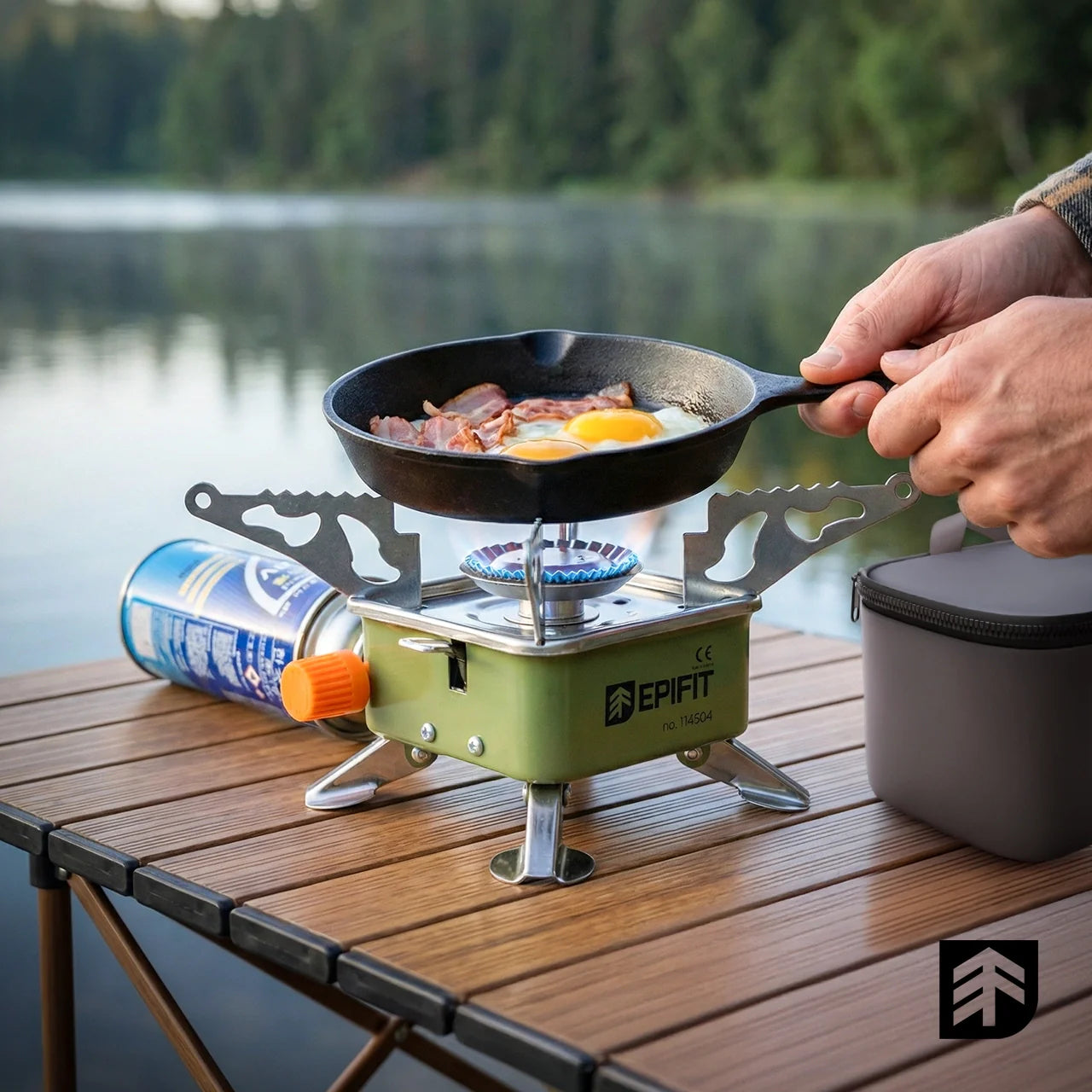 Aragaz pentru camping cu 1 arzator SPARK50, MalTec 114504