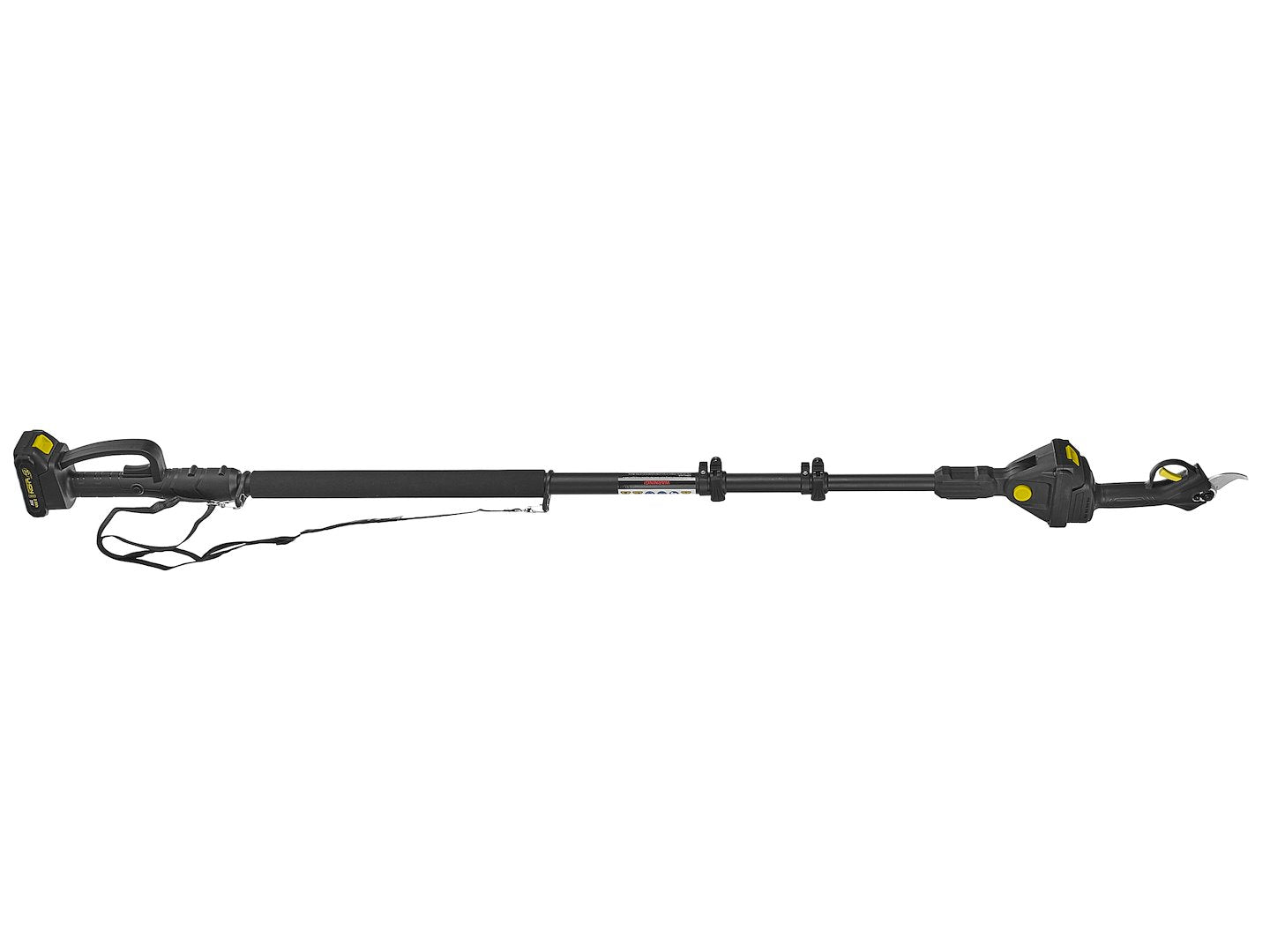 Foarfeca de gradina electrica cu tija telescopica, 1.65 - 2.50 m, 30 mm, 2 x 2 Ah, 21 V, Geko G80663
