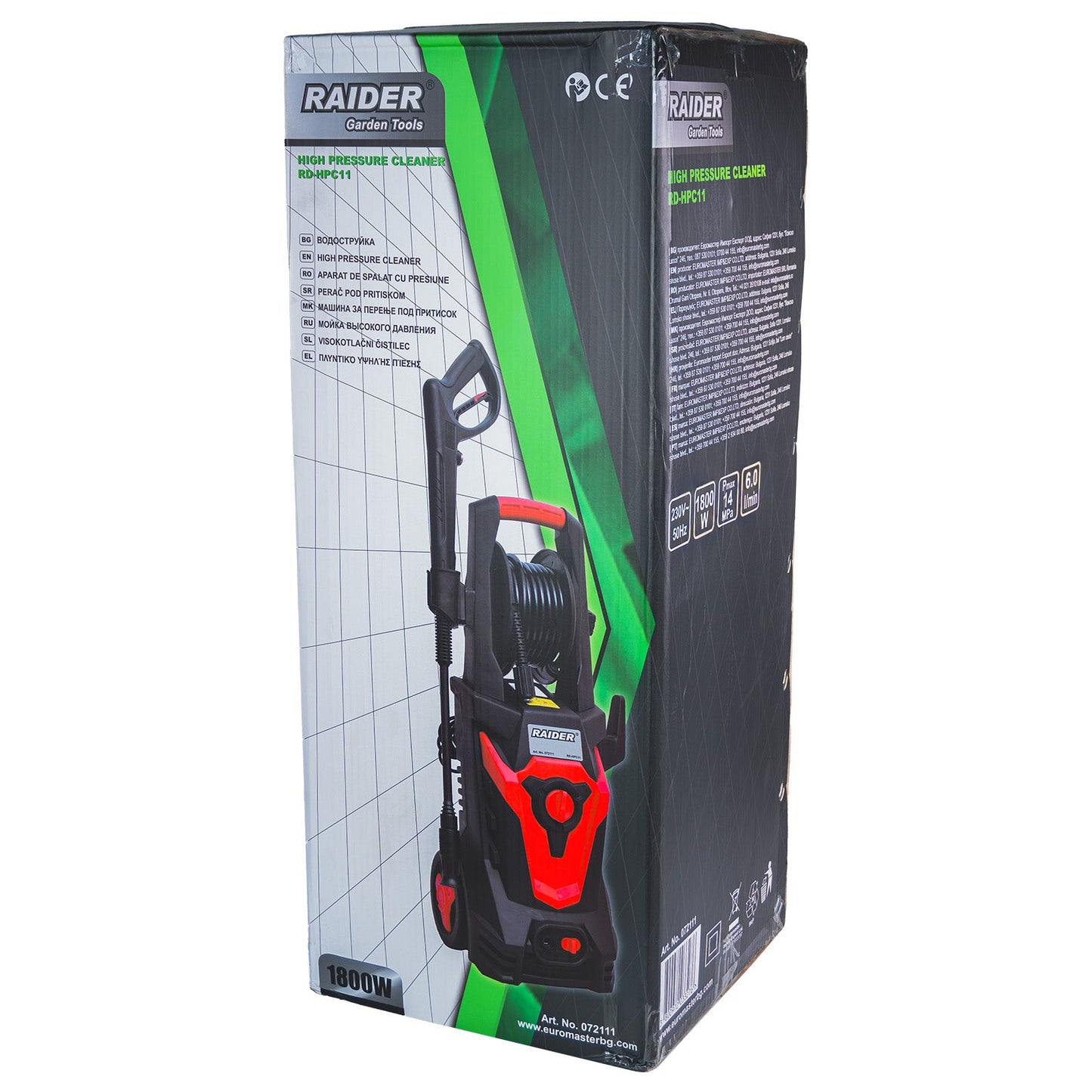 Aparat de spalat cu presiune RD-HPC11, 1800 W, 14 mPa, 6 l / min, Raider 072111