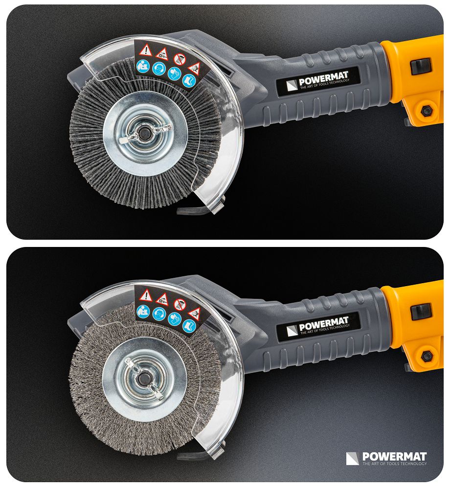 Masina pentru curatare rosturi pavele si taiere margini gazon cu acumulator PM-AKT-2AT, 21 V, Powermat PM1506