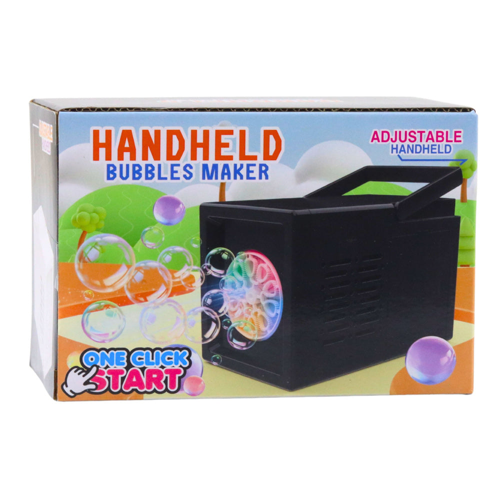 Masina automata de facut bule, 10 gauri, 14 x 10 x 8 cm, set lichid pentru bule 50 ml, Lean 27688