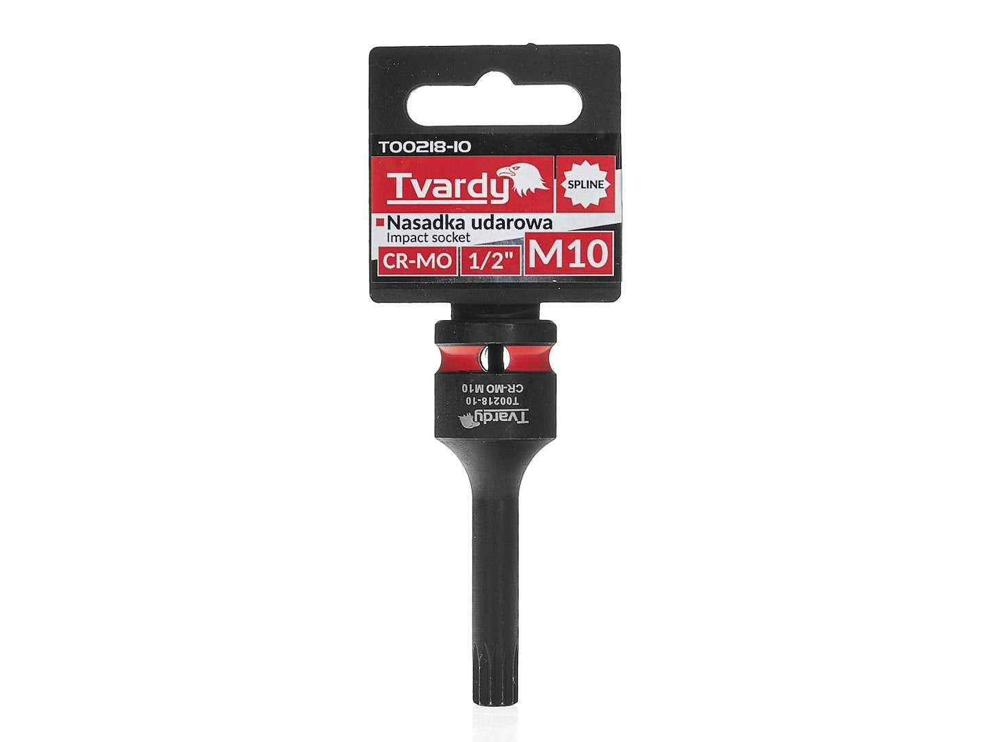 Cheie tubulara de impact SPLINE 1 / 2", M10, Cr-Mo, Tvardy T00218-10