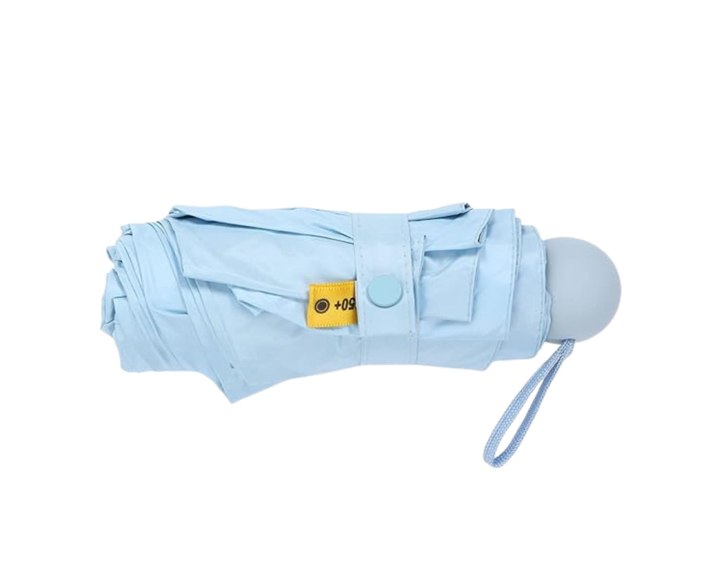 Umbrela pliabila cu protectie solara UV UPF 50+, husa albastra, 90 cm, Lean 27696