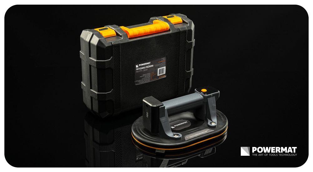 Ventuza cu baterie pentru gresie si sticla, capacitate maxima sigura 200 kg, Powermat PM1589