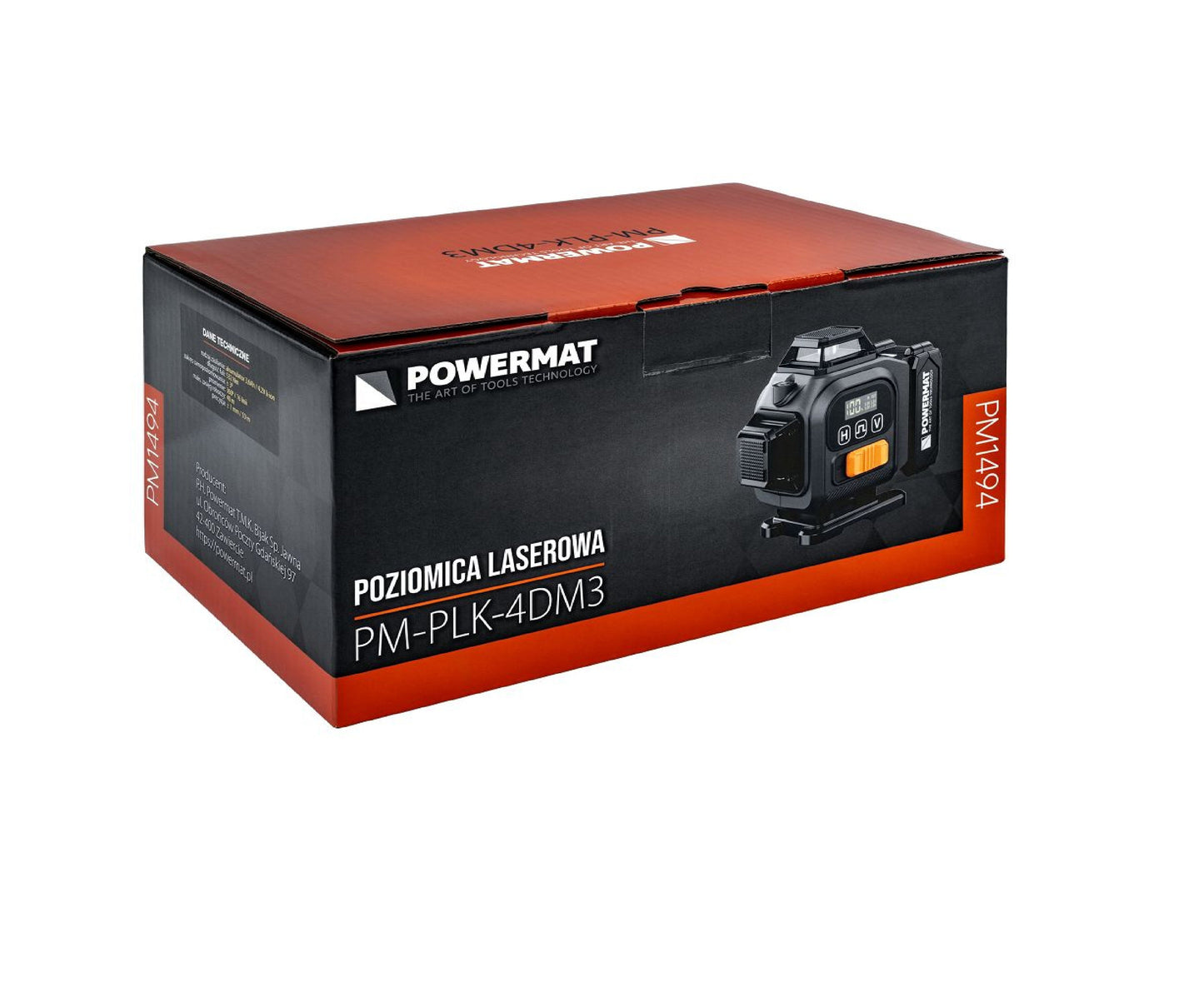 Nivela laser in cruce cu acumulator PM-PLK-4DM3, 4.2 V, Powermat PM1494