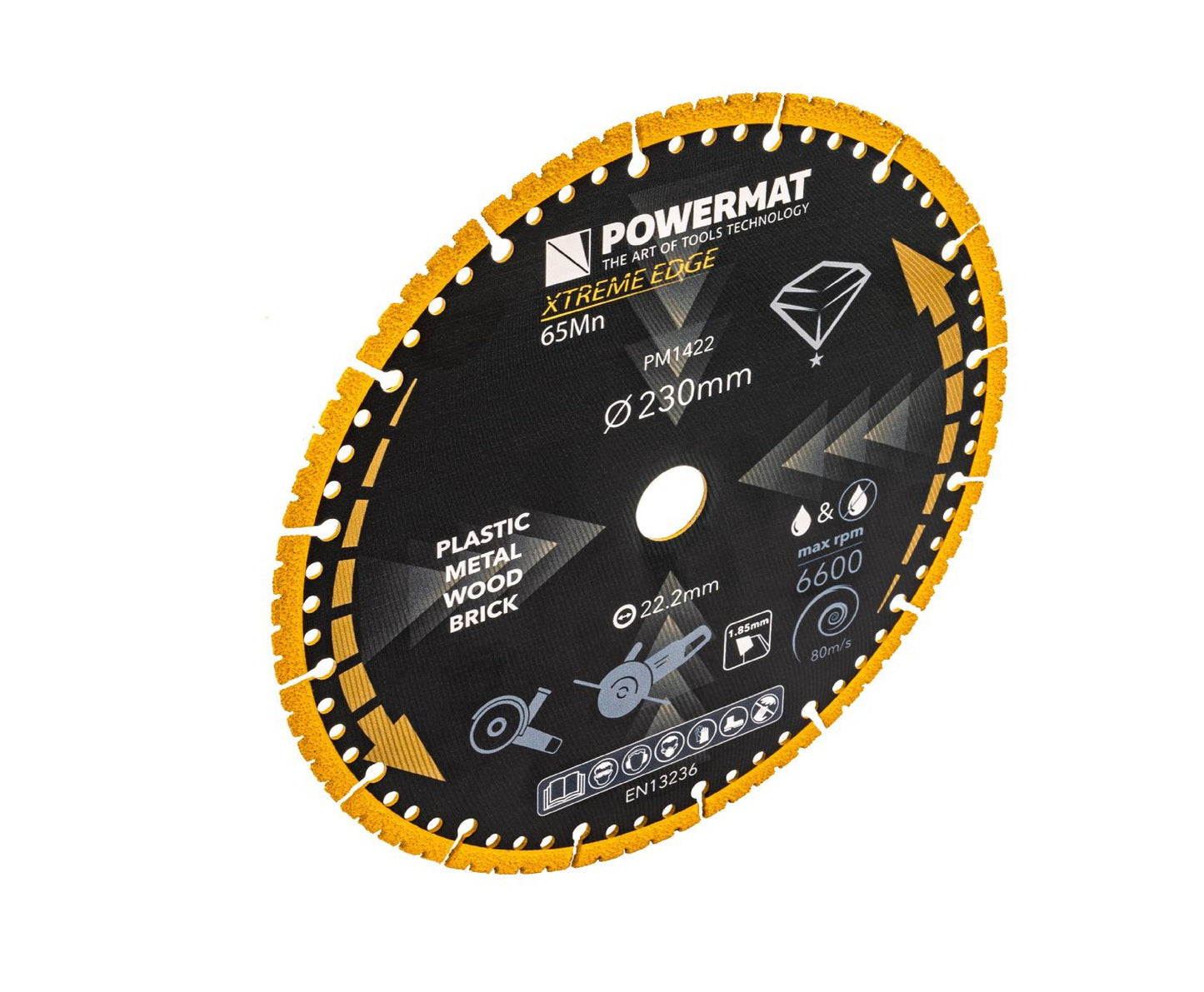 Disc diamantat universal PM-TDCS-2301T, 230 mm, Powermat PM1422