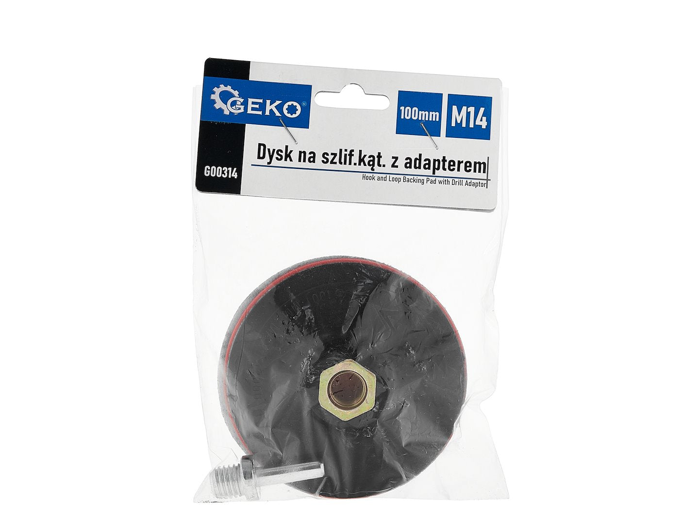 Disc de slefuit pentru polizor unghiular cu adaptor, 100 mm, Geko G00314