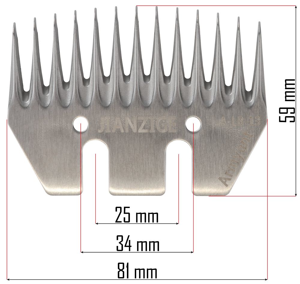 Lama pentru masina de tuns oi, Red Technic RTMDSO0147-NO