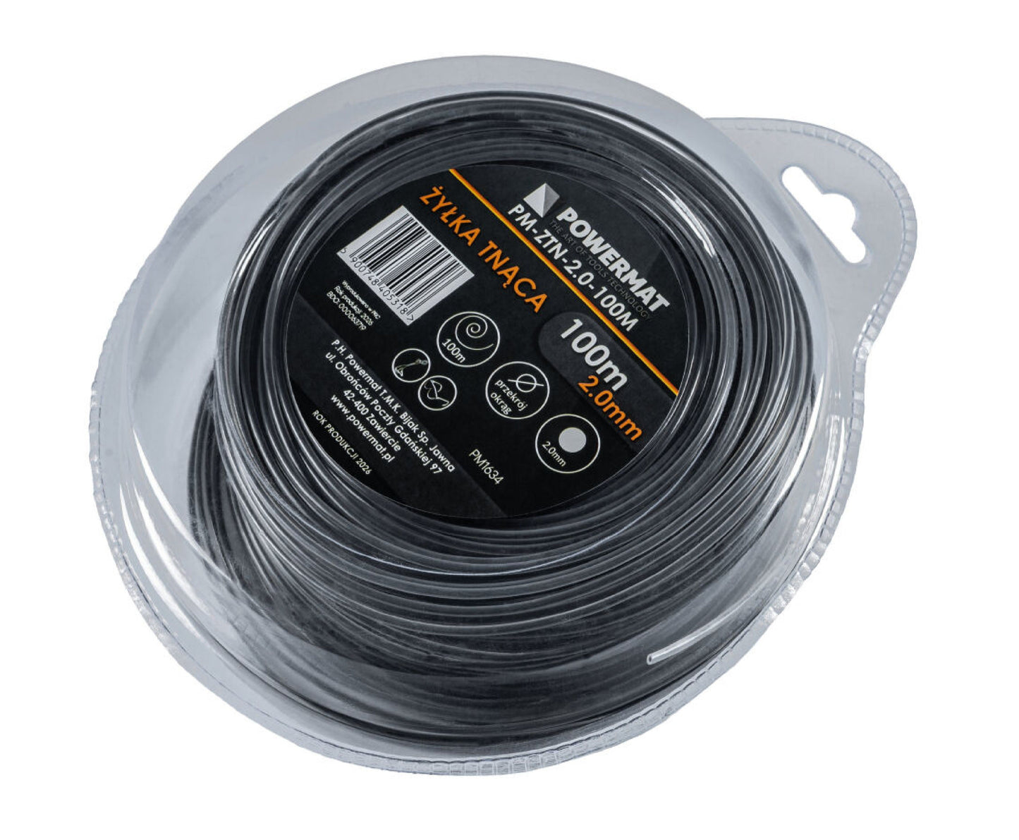 Fir rotund pentru motocoasa PM-ZTN-2.0-100M, 100 m, Powermat PM1634