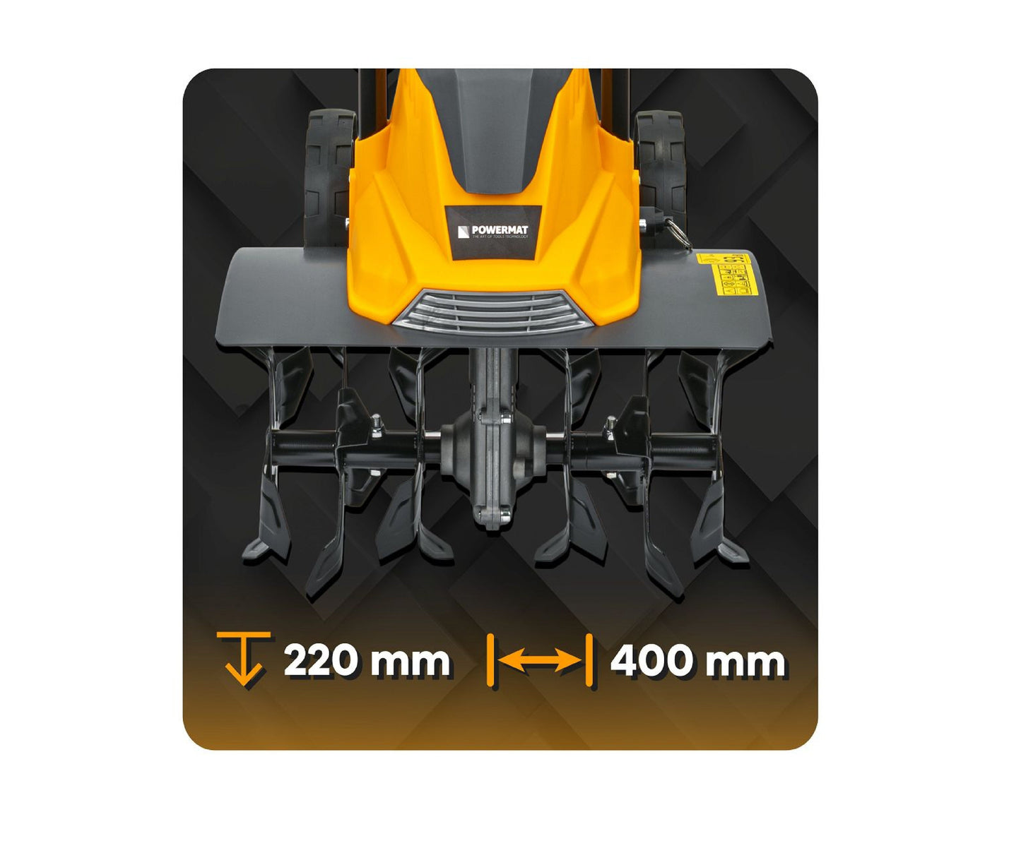 Motocultor electric PM-GGE-1900M, 1900 W, Powermat PM1387