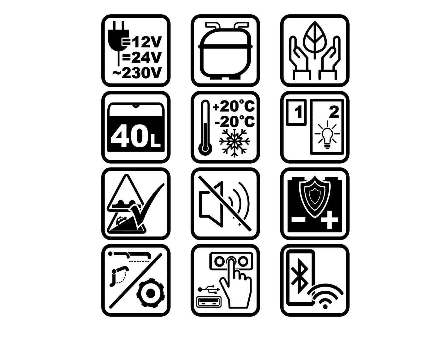 Lada frigorifica cu compresor Wertberg LT 6.40 BT, capacitate 40 l, -20°C - +20°C, Harder HD0132