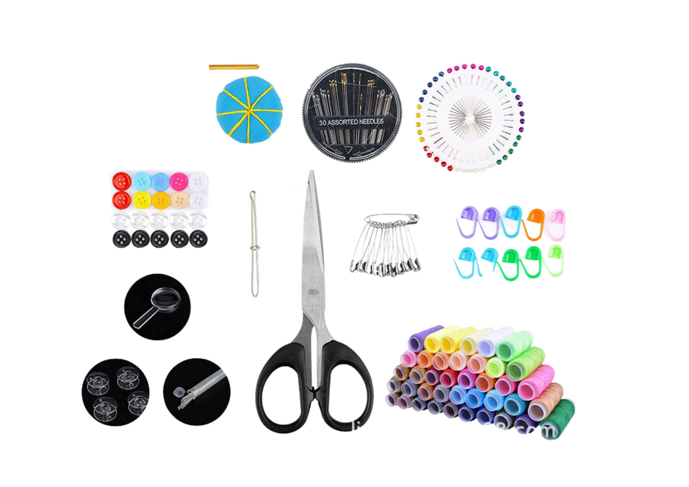 Set de cusut, multicolor, 26 x 20 x 4 cm, 228 piese, Lean 20748