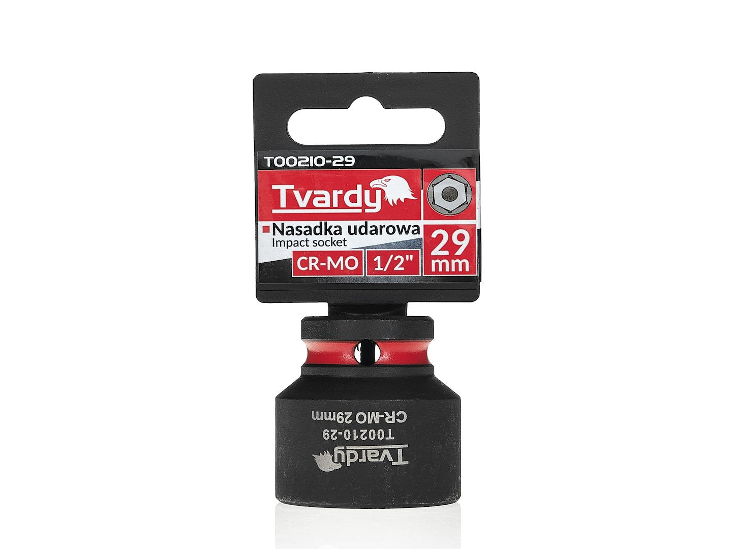 Cheie tubulara de impact in 6 puncte, 1 / 2", 29 mm, Tvardy T00210-29