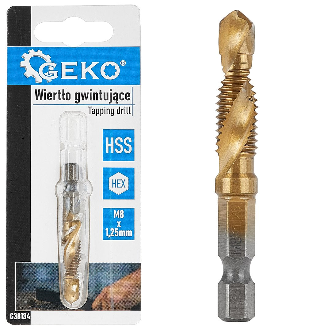 Burghiu HSS HEX M8 x 1.25 mm, Geko G38134