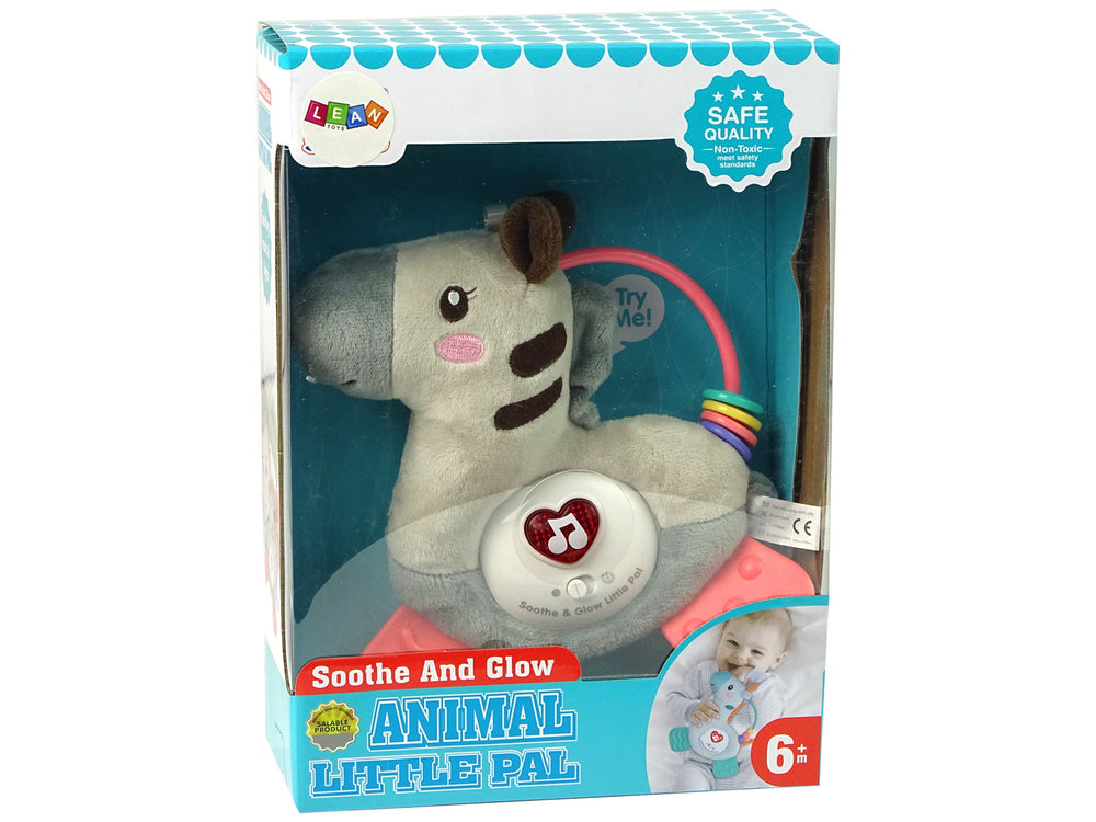 Zebra interactiva educationala gri cu sunete si melodii, Lean 10013