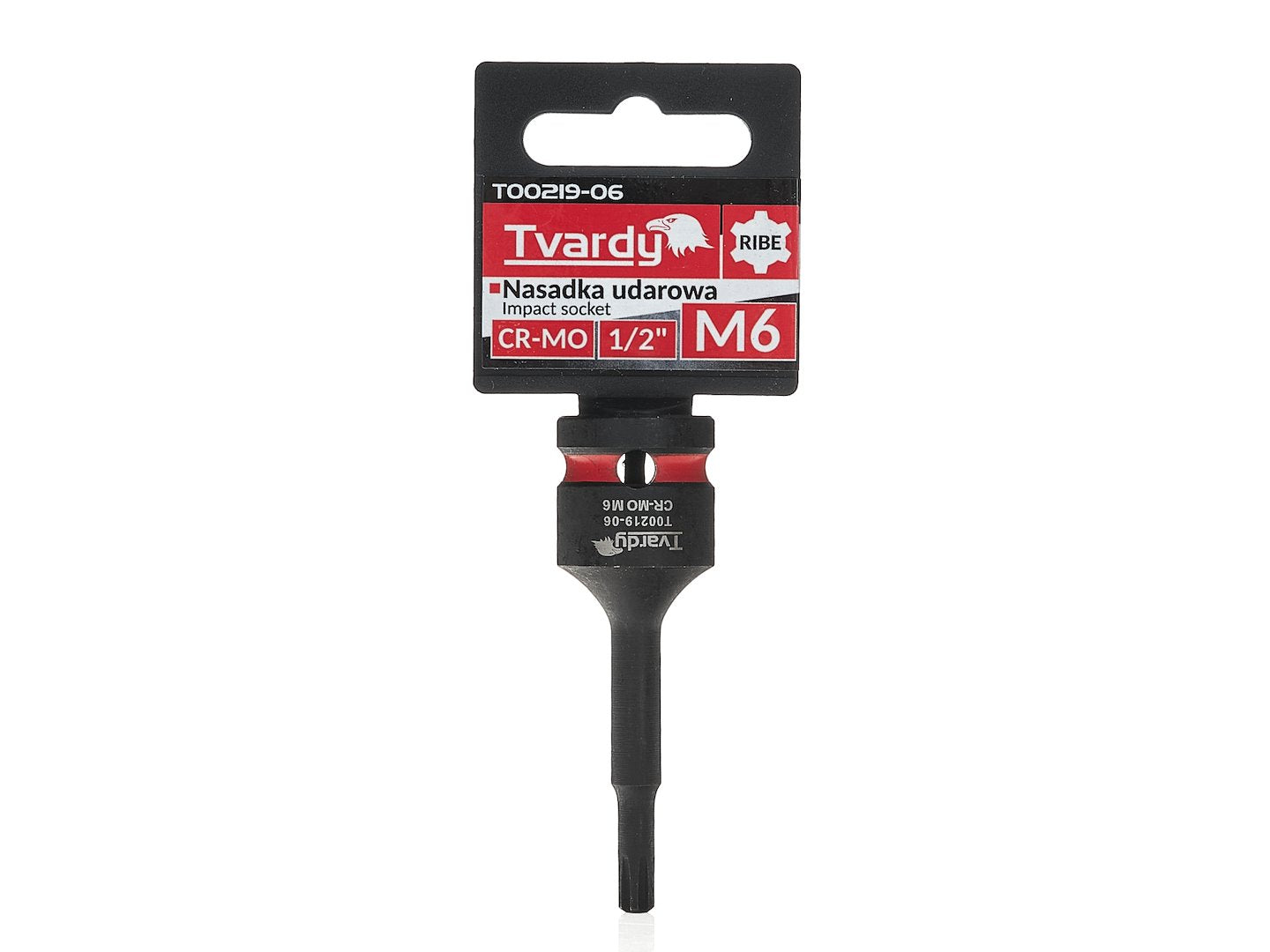 Cheie tubulara de impact RIBE 1 / 2", M6, Cr-Mo, Tvardy T00219-06